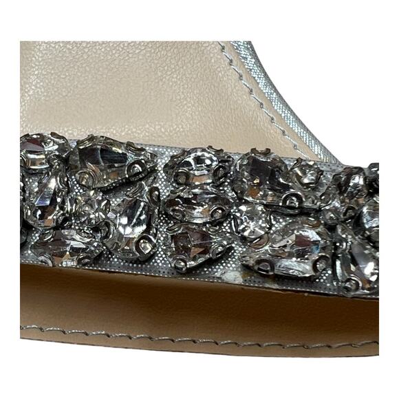 Blue by Betsey Johnson Angie Rhinestone Embellished Sandals Size 6.5 - Picture 8 of 9